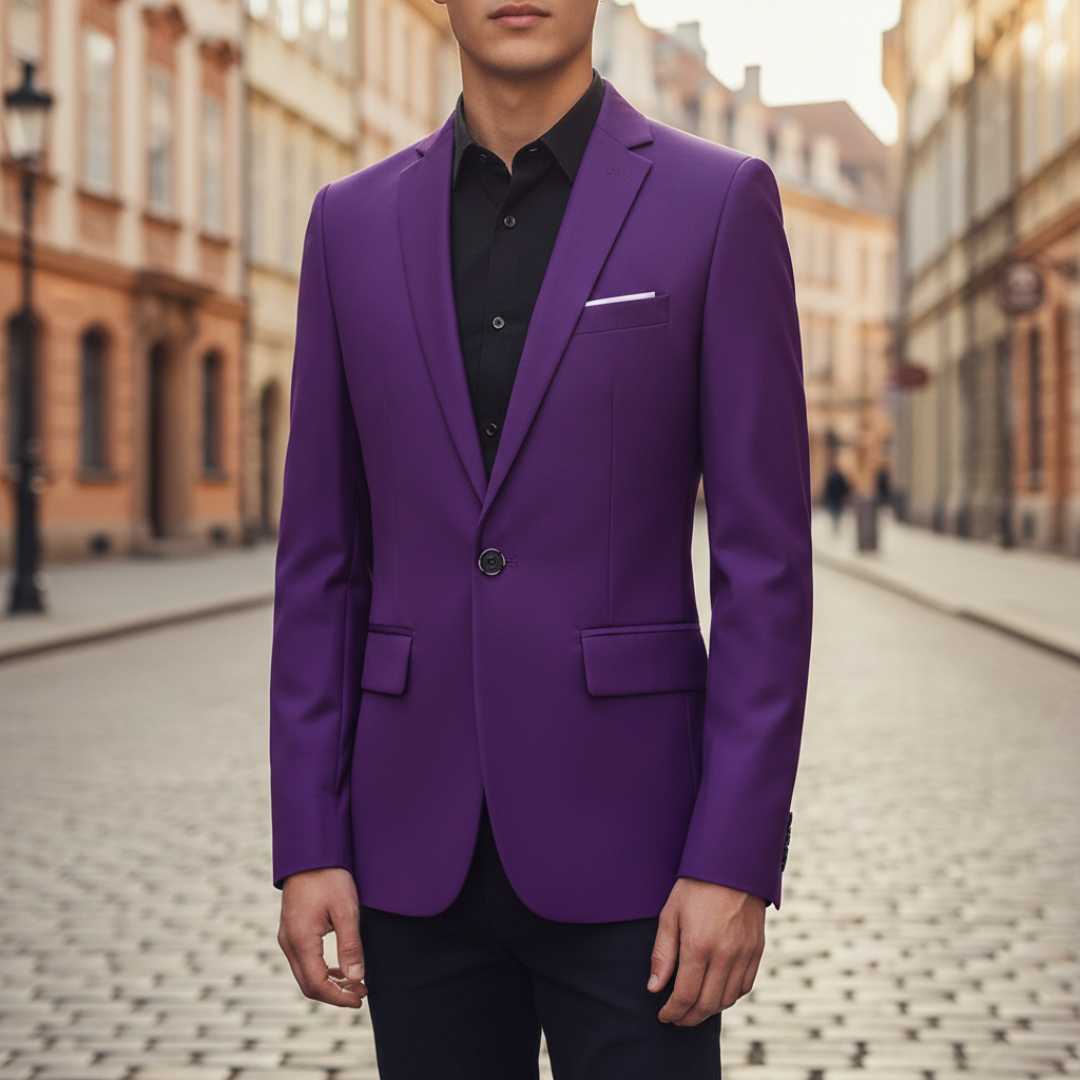 Men's Slim Fit Formal Business Jacket