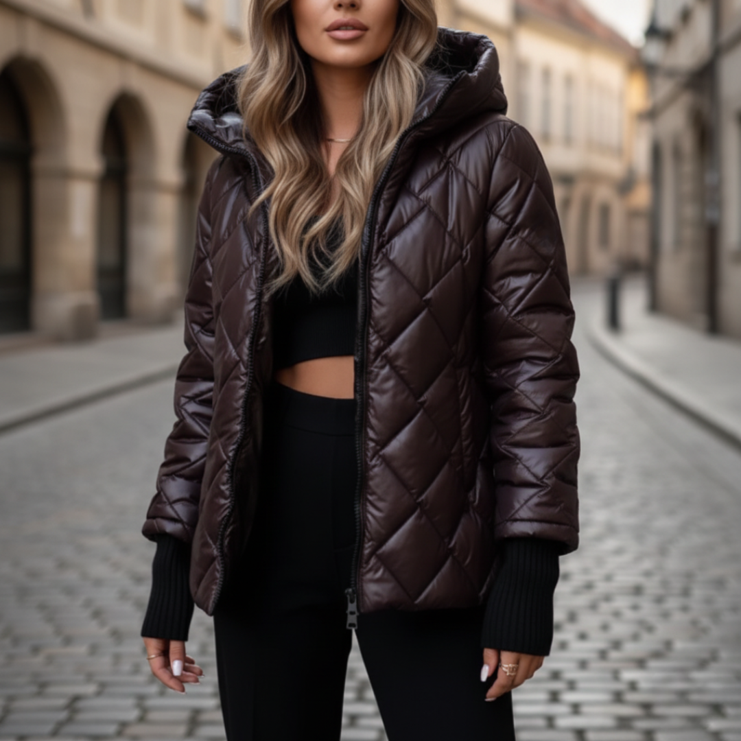 Women's Padded Jacket with Hood