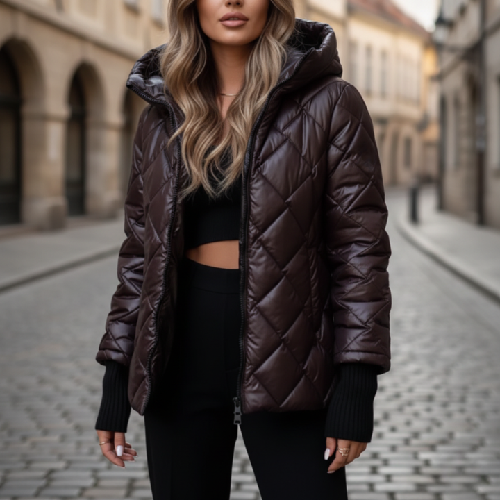 Women's Padded Jacket with Hood