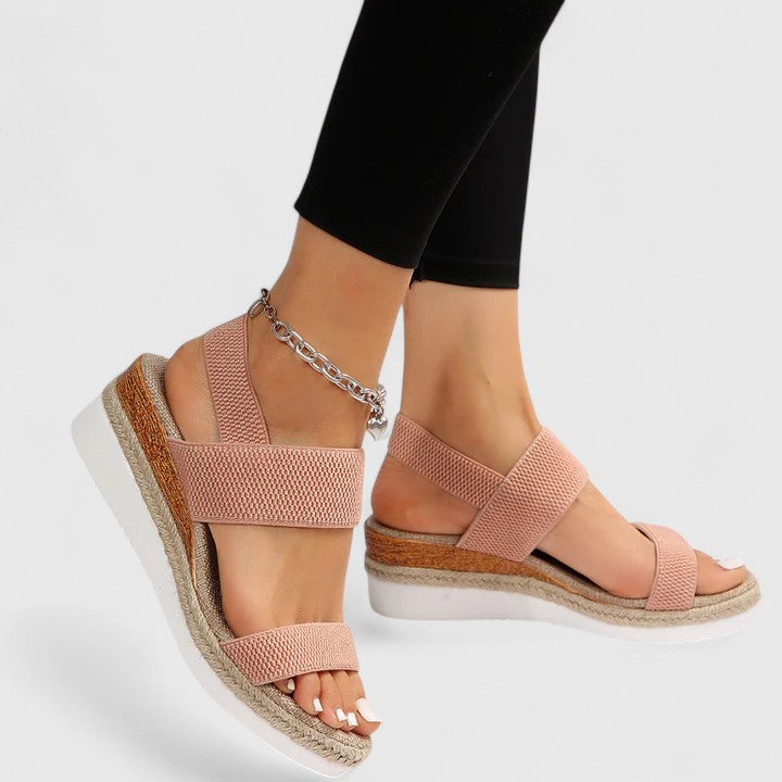Women's Orthopedic Leather Sandals with Anatomical Insole