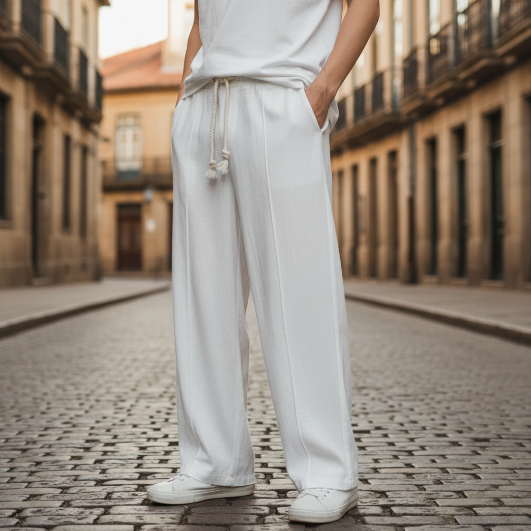 Men's Pants with Drawstring
