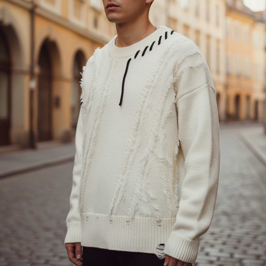 Men's Fringe Sweater