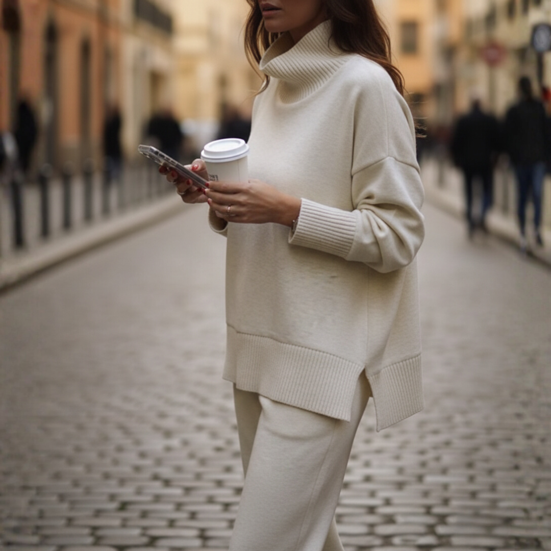 Women's Knit Set with Knit Pants