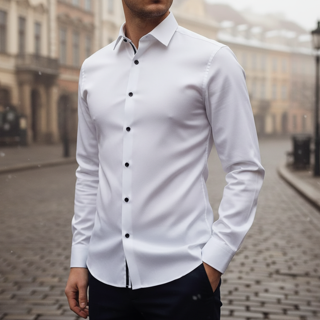 Men's Slim Fit Long Sleeve Shirt