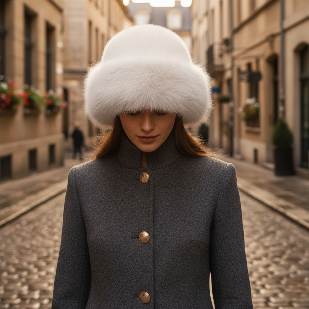 Women's Winter Fabric Mixed Hat