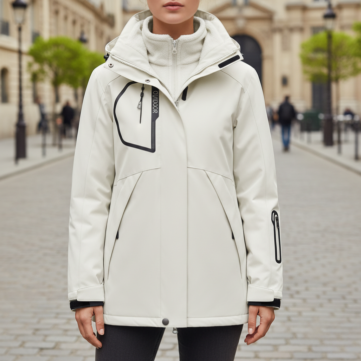 Women's Outdoor Jacket in Technical Fabric