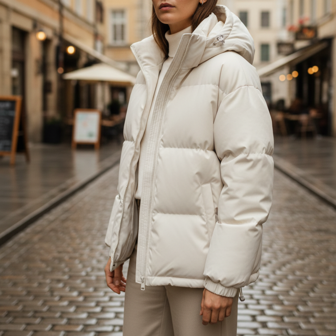 Giacca imbottita unisex con cappuccio