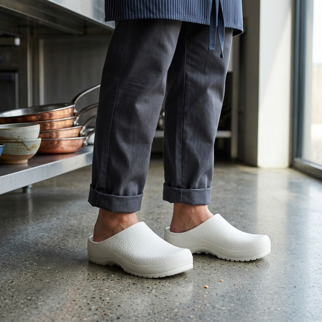 Waterproof Slip-On Chef Clogs Unisex Work Shoes