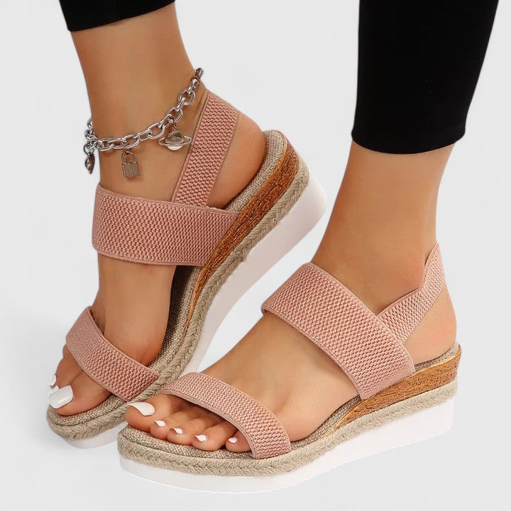 Women's Orthopedic Leather Sandals with Anatomical Insole