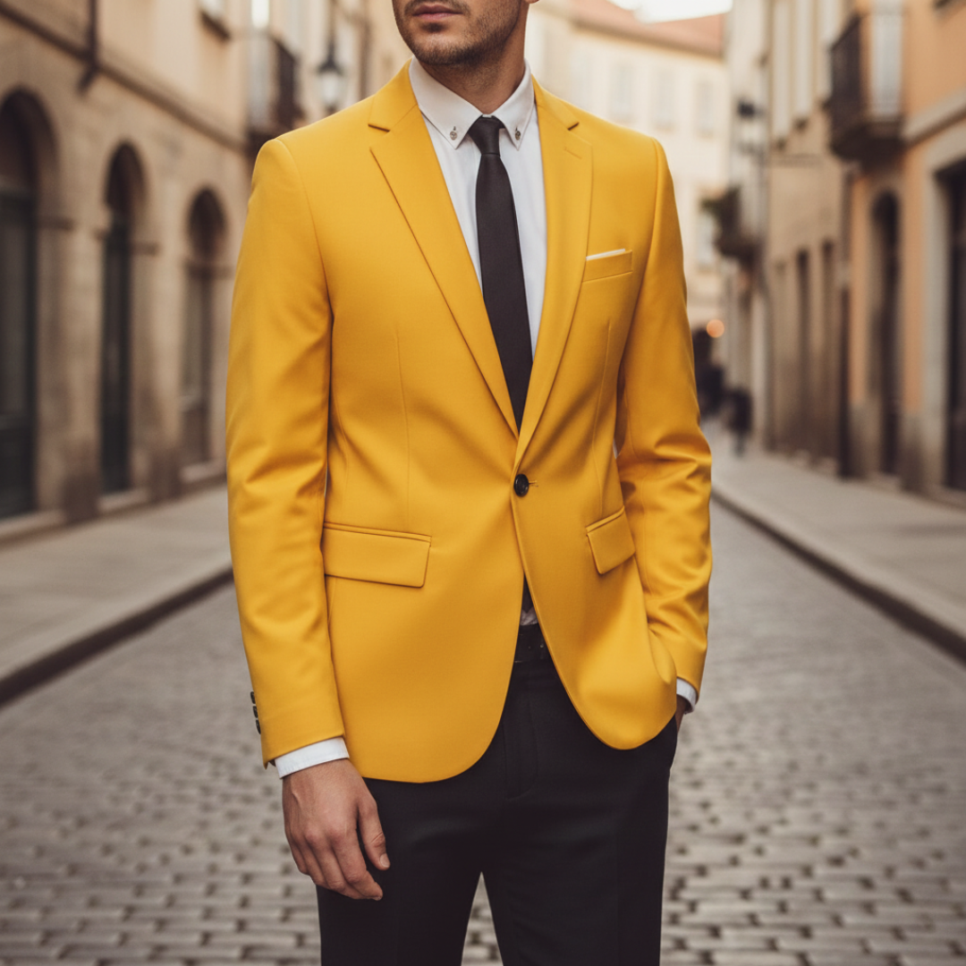 Men's Slim Fit Formal Business Jacket