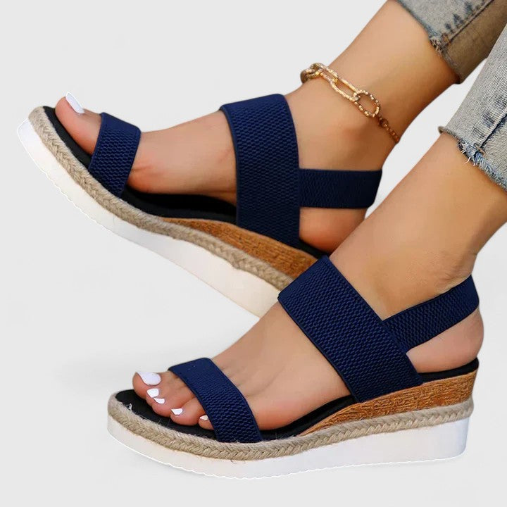 Women's Orthopedic Leather Sandals with Anatomical Insole